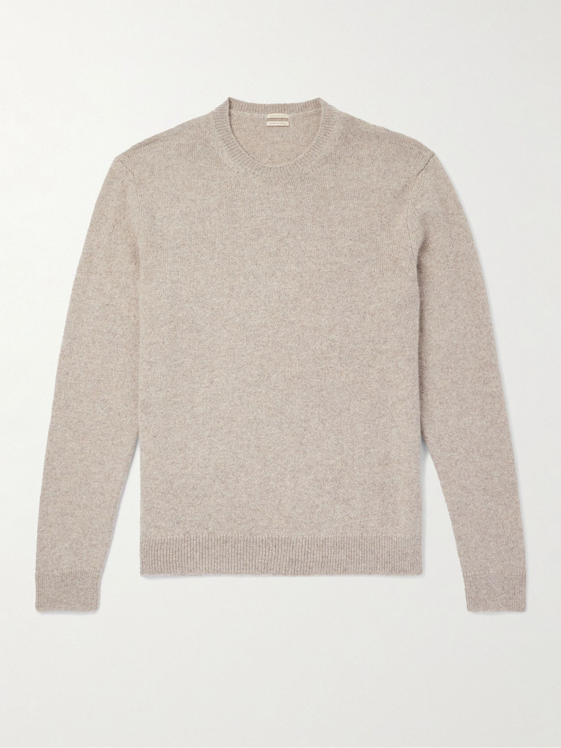Ares Cashmere and Alpaca-Blend Sweater Neutral 1
