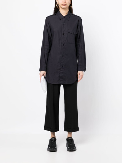 Yohji Yamamoto long-sleeve cotton shirt outlook