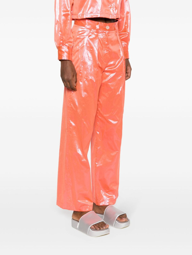 metallic straight trousers 3