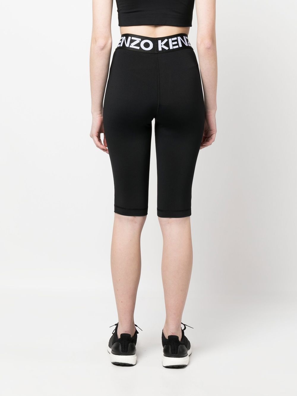 logo-print legging-like shorts - 4