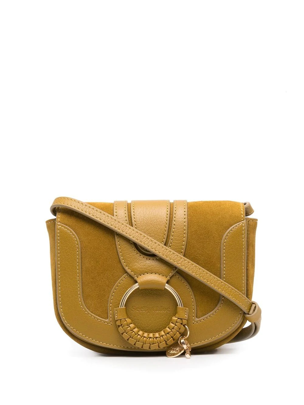 Hana ring-embellished crossbody bag - 1