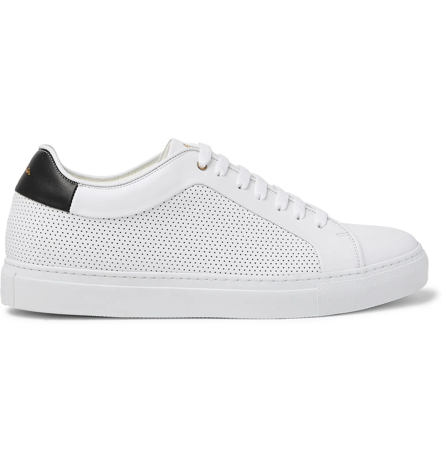 Perforated Leather Sneakers - 1