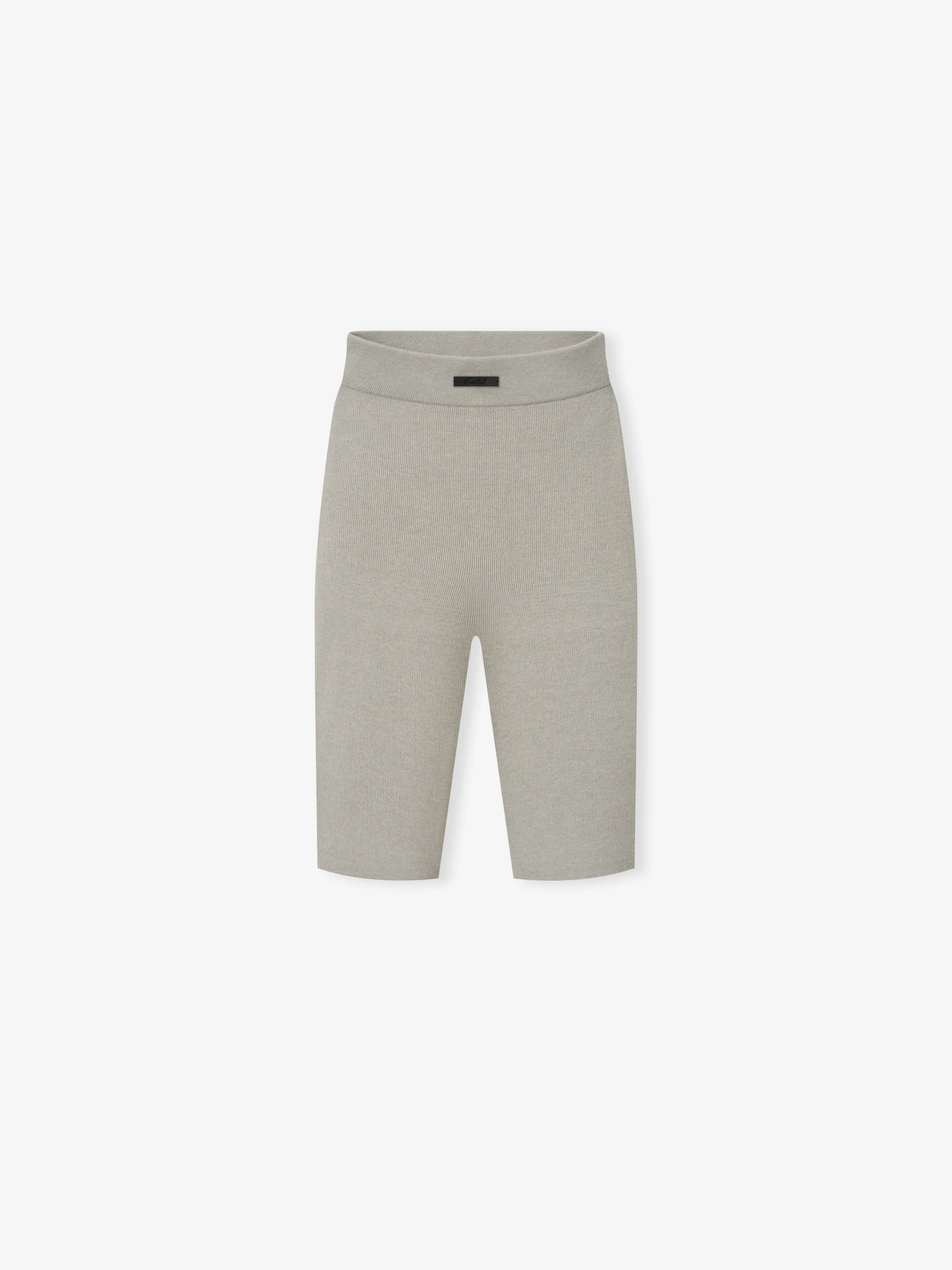 Womens Rib Knit Biker Short - 1