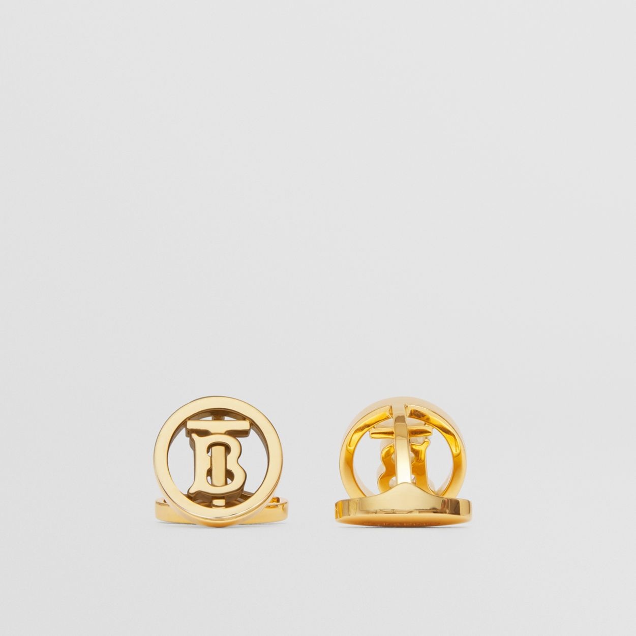 Monogram Motif Gold-plated Cufflinks - 2