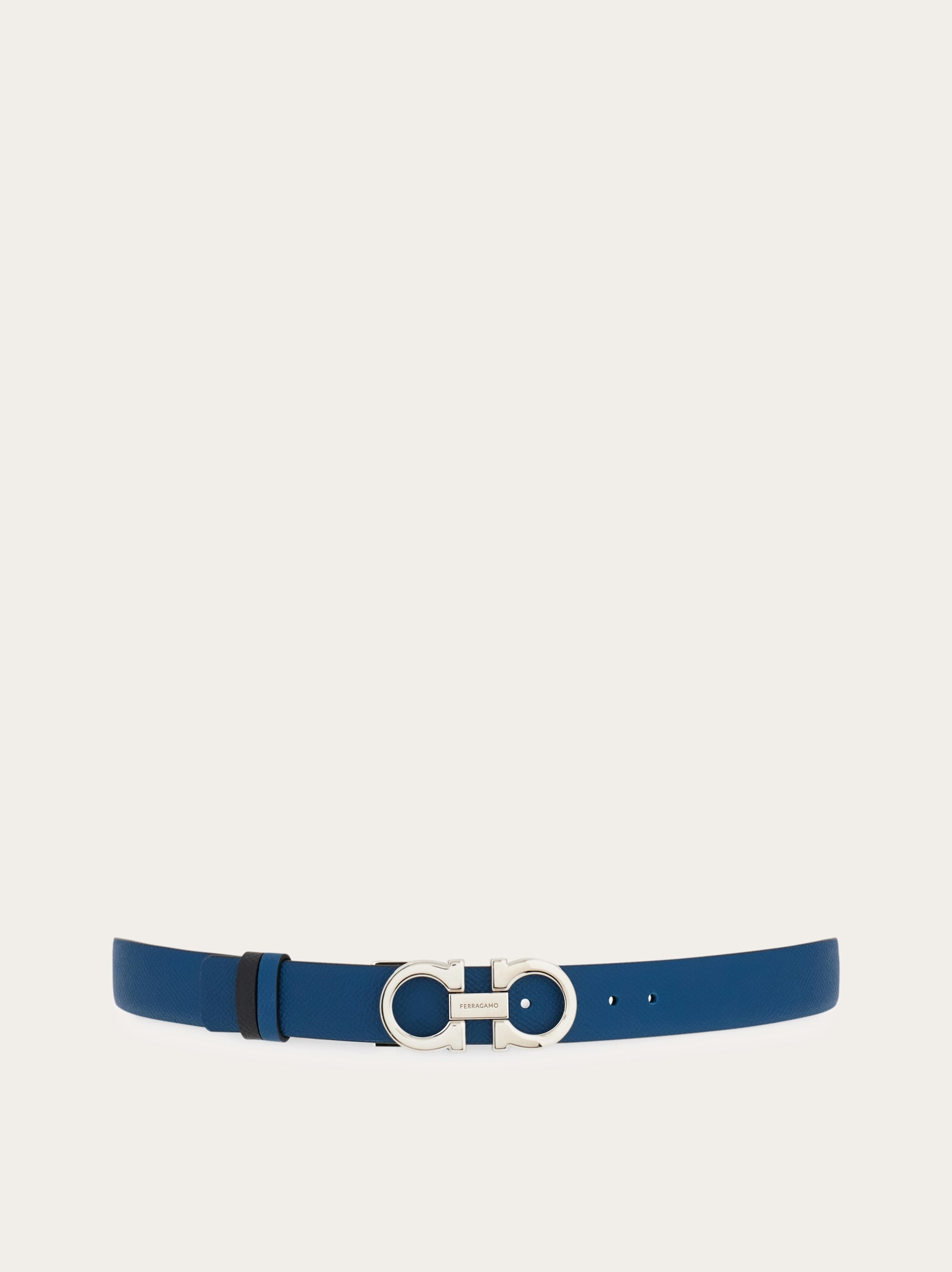 Adjustable and reversible Gancini belt - 1