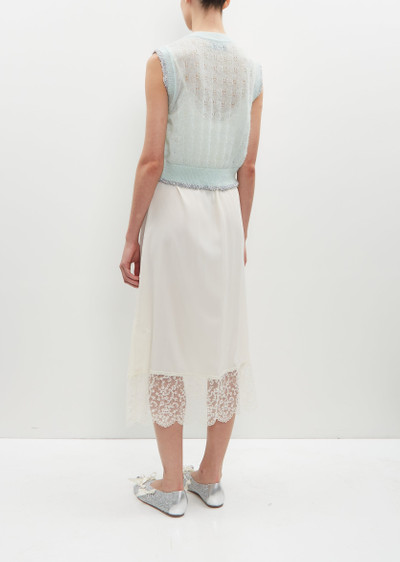 Simone Rocha Tinsel Trim Knit Vest outlook