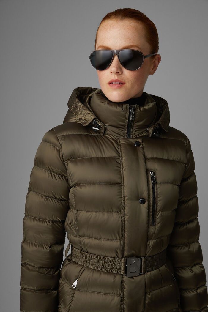 Nicole Down coat in Olive green - 4