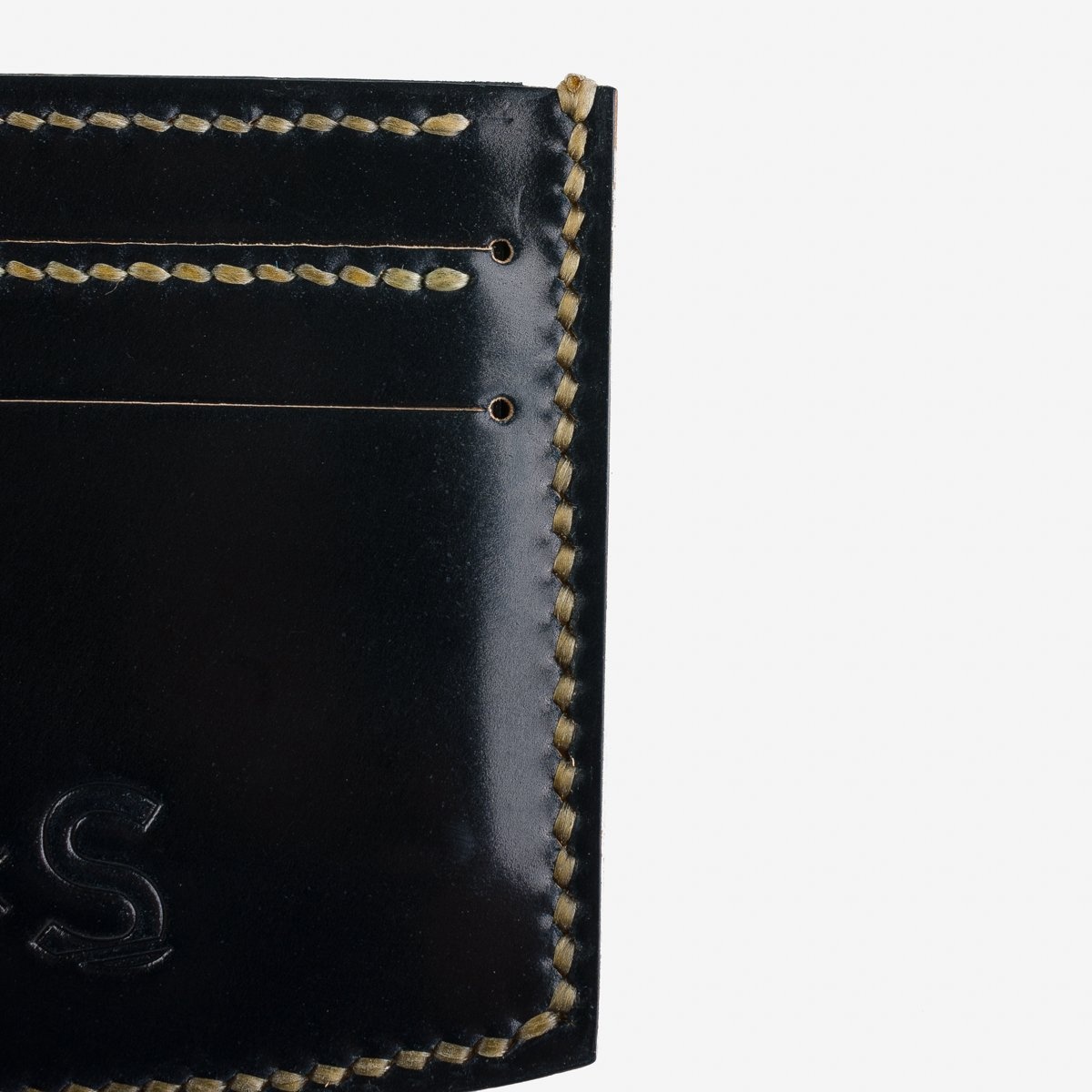 SSxOGL-CCH-BLK OGL x SS Cordovan Card Holder - Black - 4