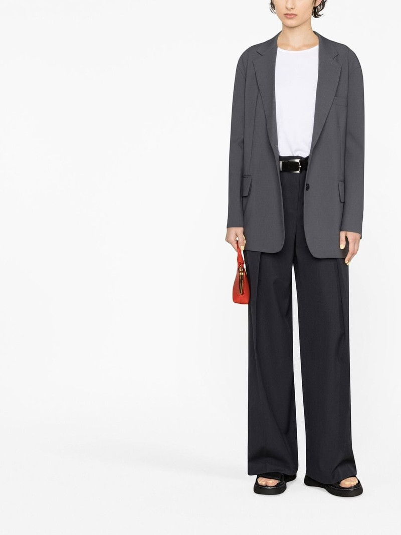 The Frankie Shop Bea single-breasted blazer outlook