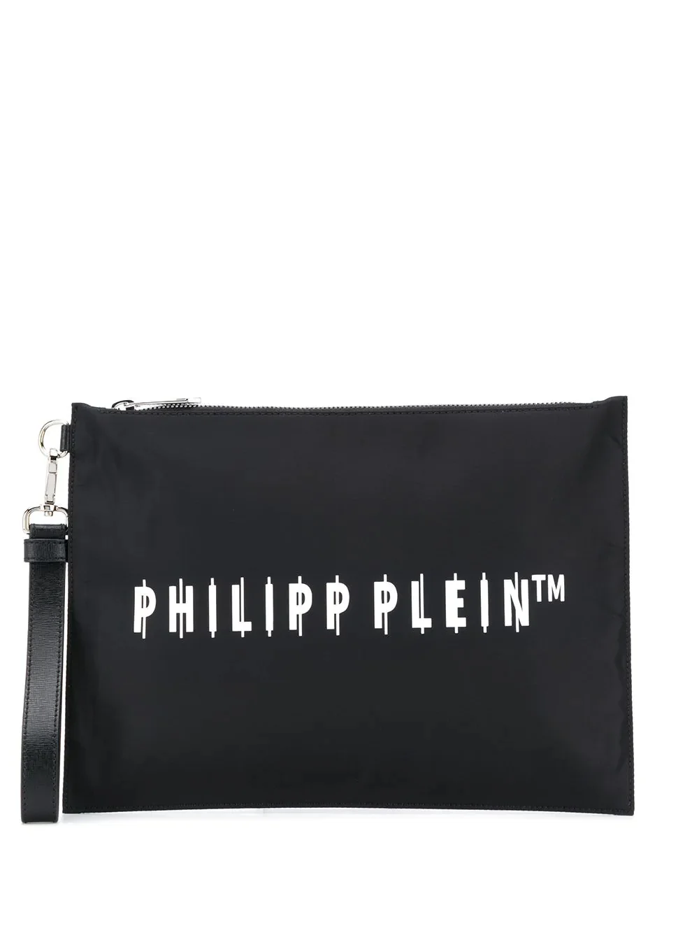 logo print clutch - 1