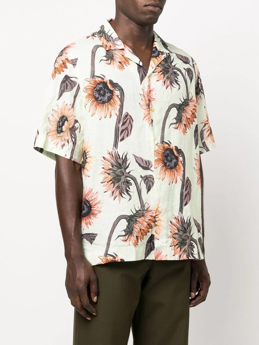 sunflower-print shirt - 3