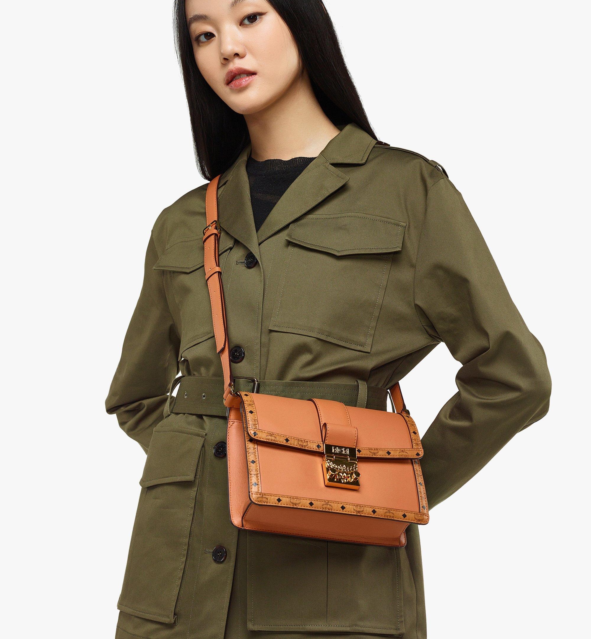 Tracy Shoulder Bag in Leather Visetos Mix - 6