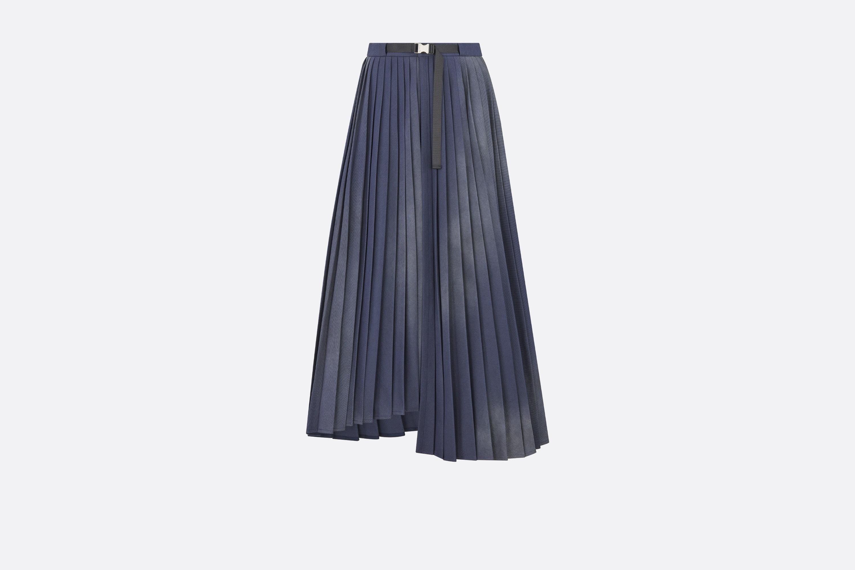Asymmetric Pleated Skirt - 1