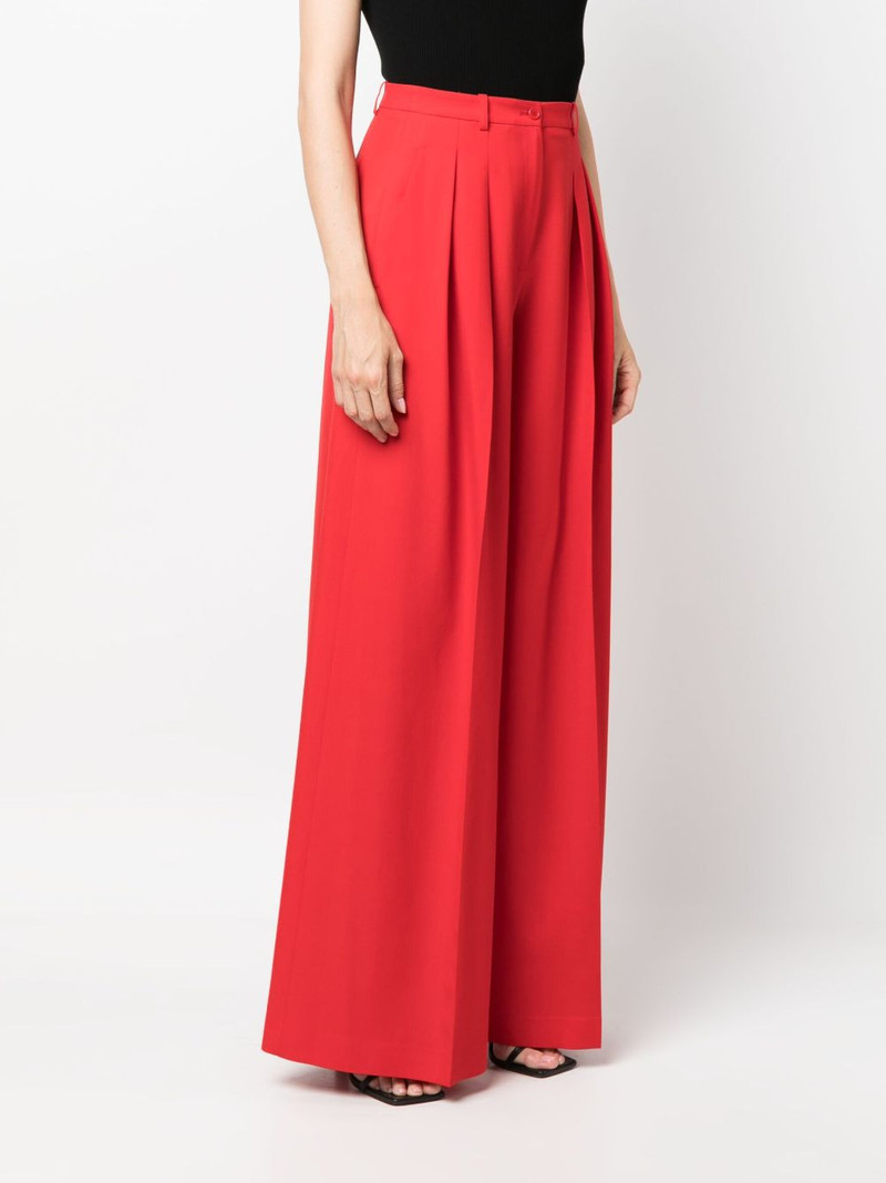 box-pleat wool palazzo trousers 3
