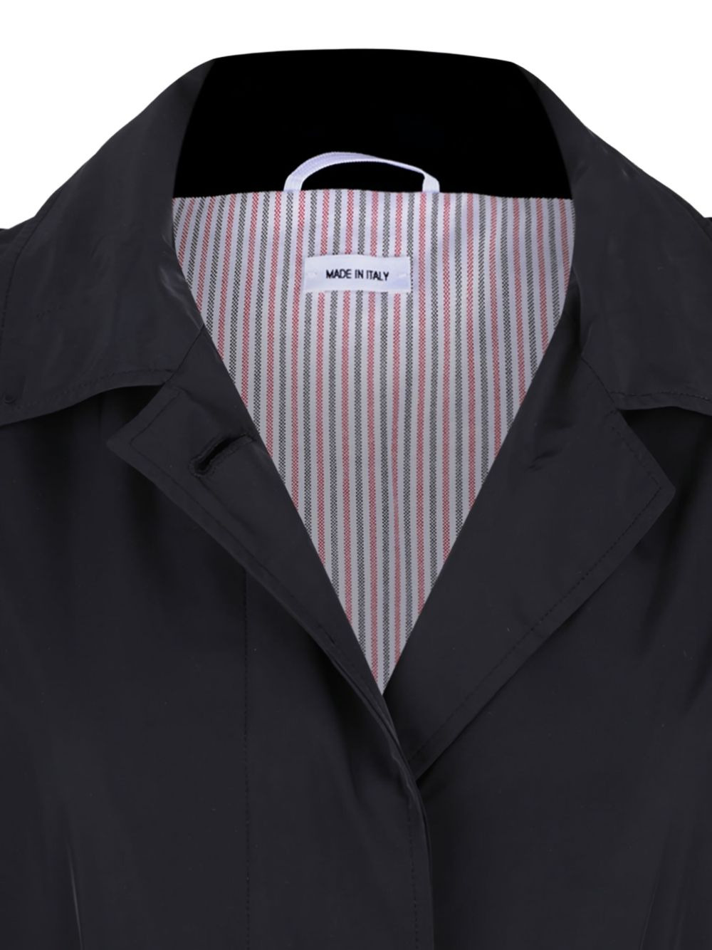 belted single-breasted coat - 3