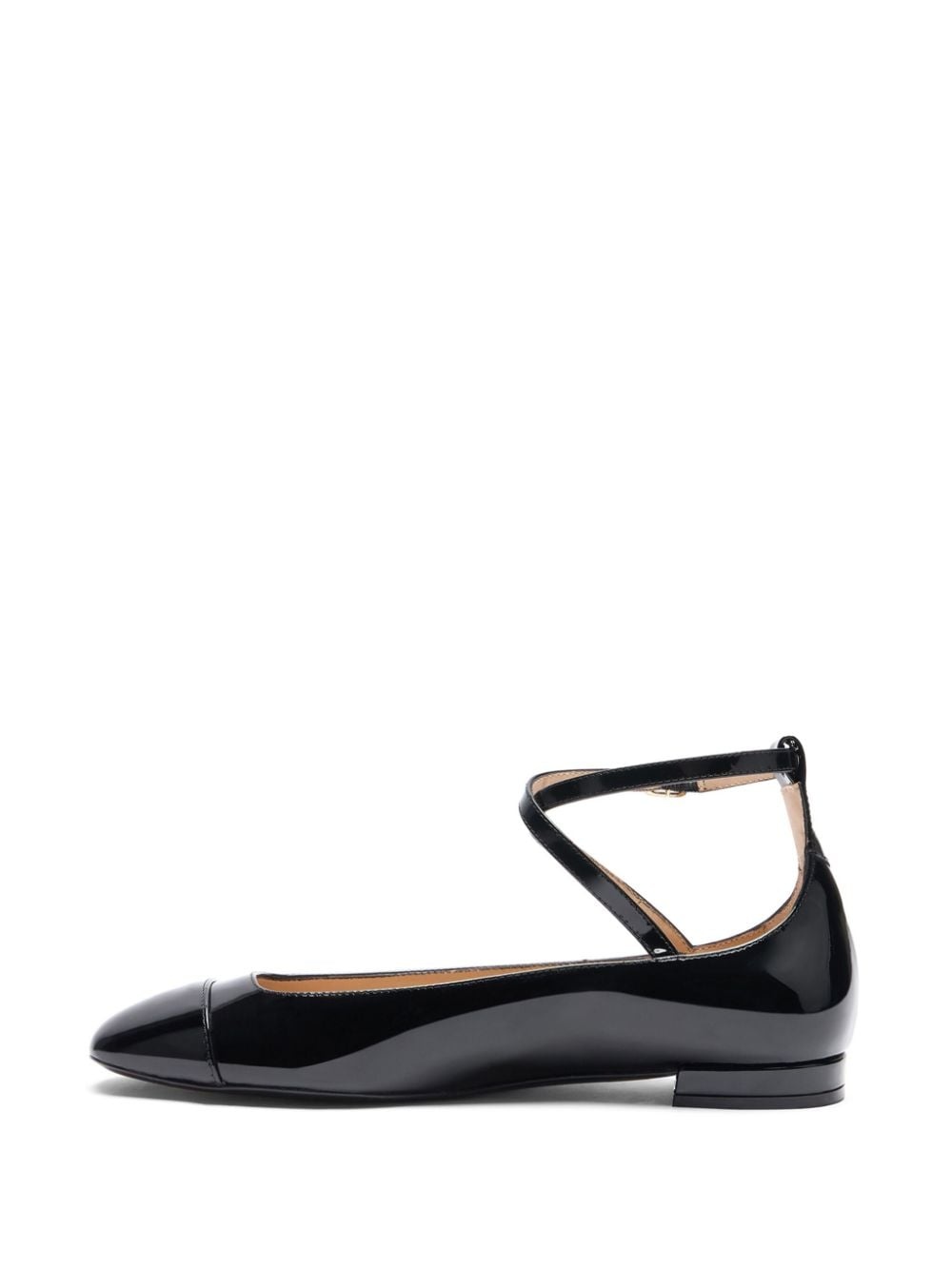 leather ballerina shoes - 3