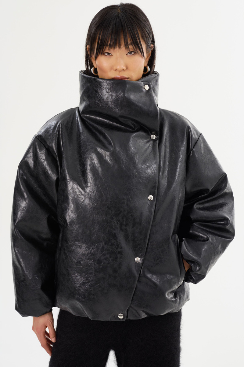 RONNIE | Faux Leather Puffer Jacket 4