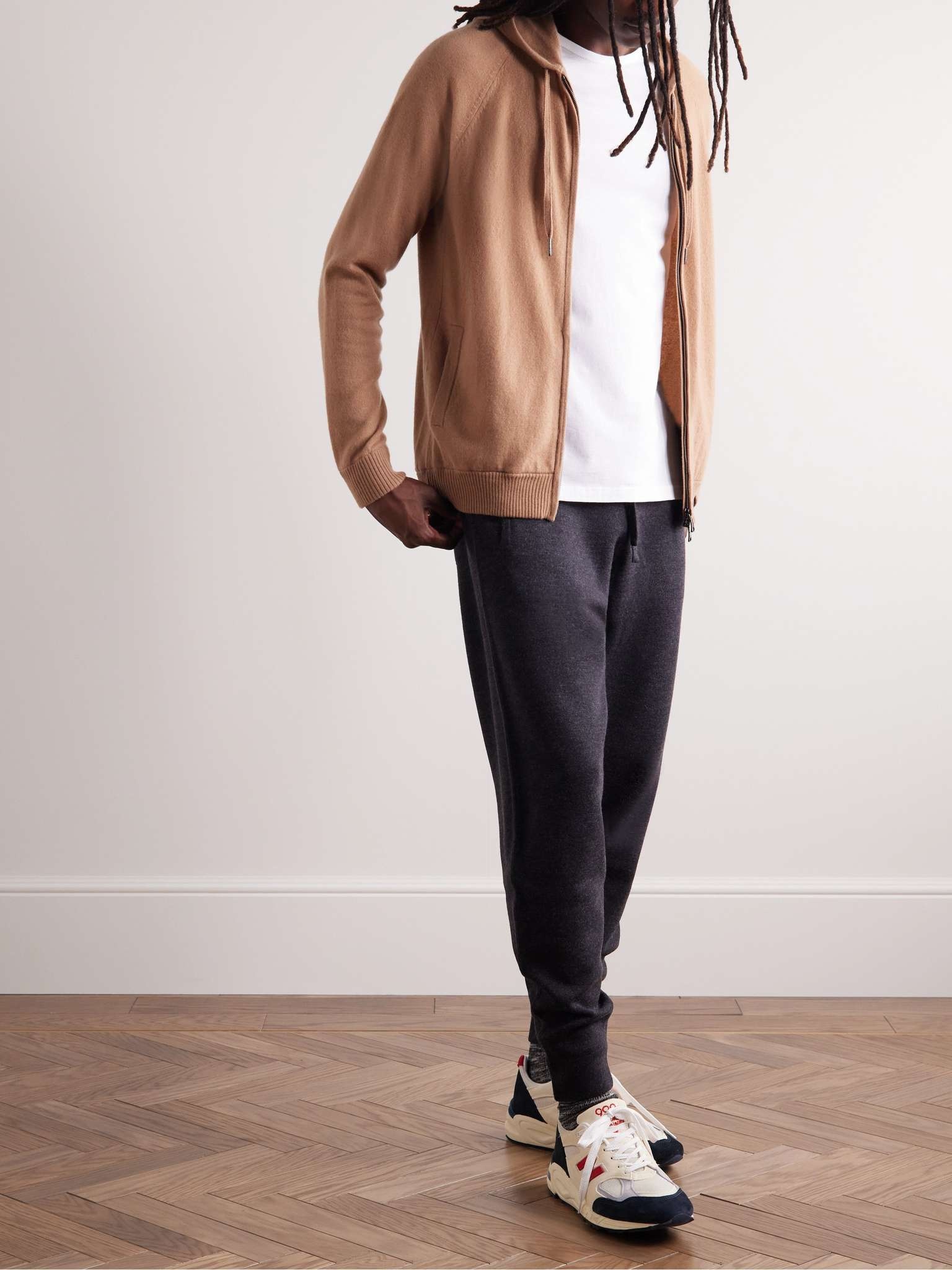 CELINE triomphe hooded sweater in cashmere wool | REVERSIBLE