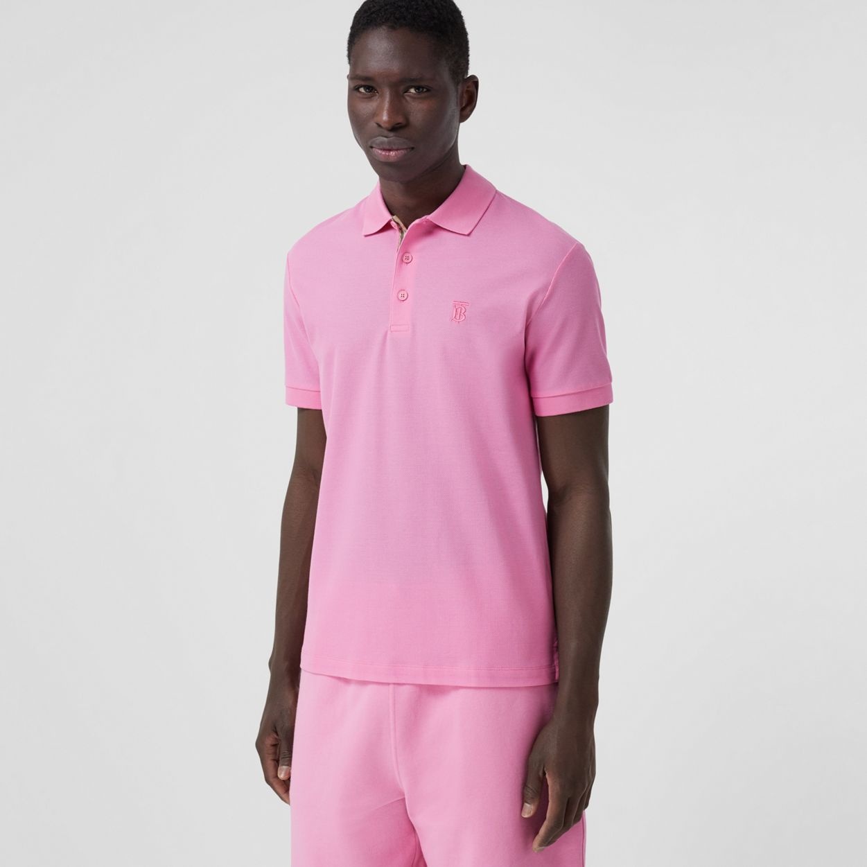 Monogram Motif Cotton Piqué Polo Shirt - 5