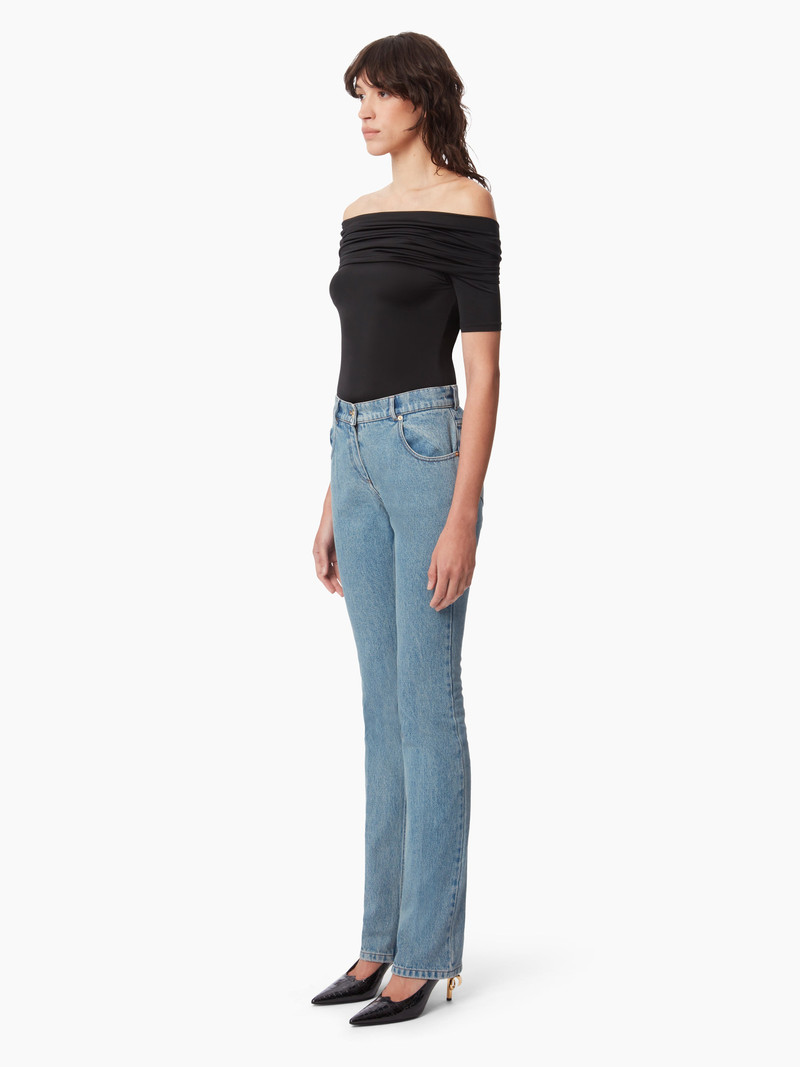 NINA RICCI SLIM DENIM PANTS outlook