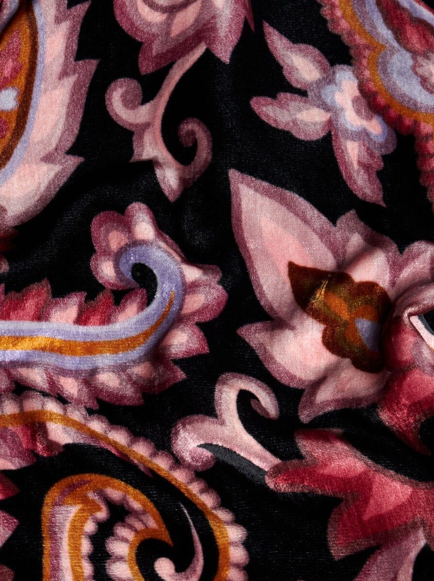PAISLEY VELVET TROUSERS - 7