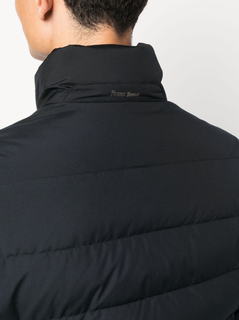 padded-design hooded coat - 6