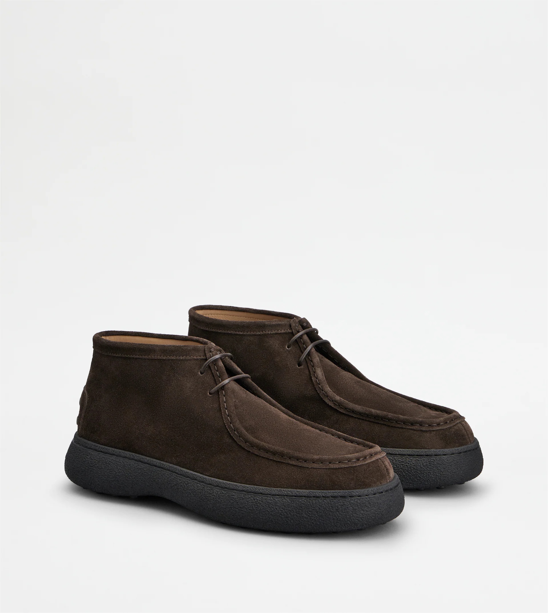 TOD'S W. G. ANKLE BOOTS IN SUEDE - BROWN - 3