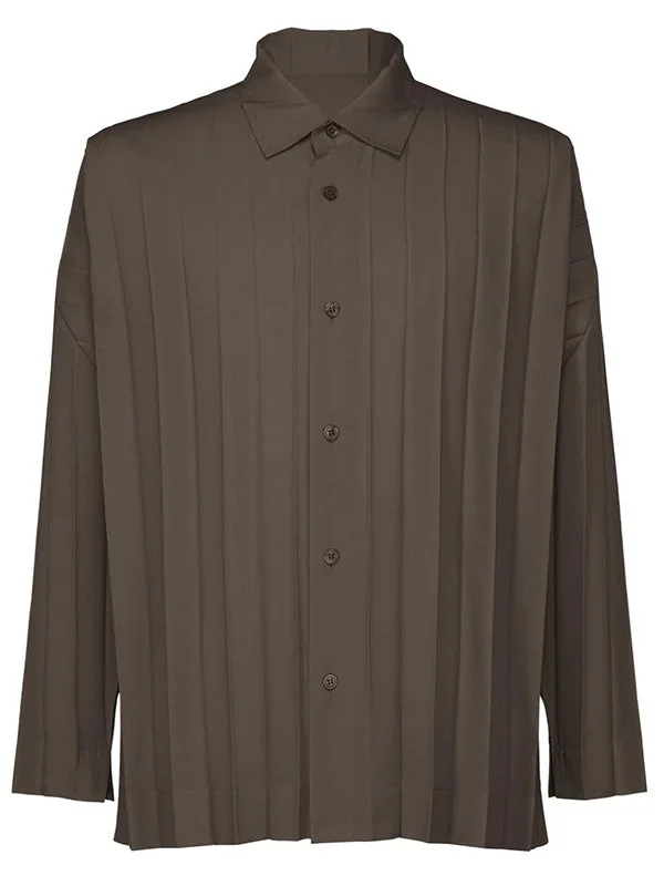 SS25 LONG-SLEEVE EDGE SHIRT - CHARCOAL - 1