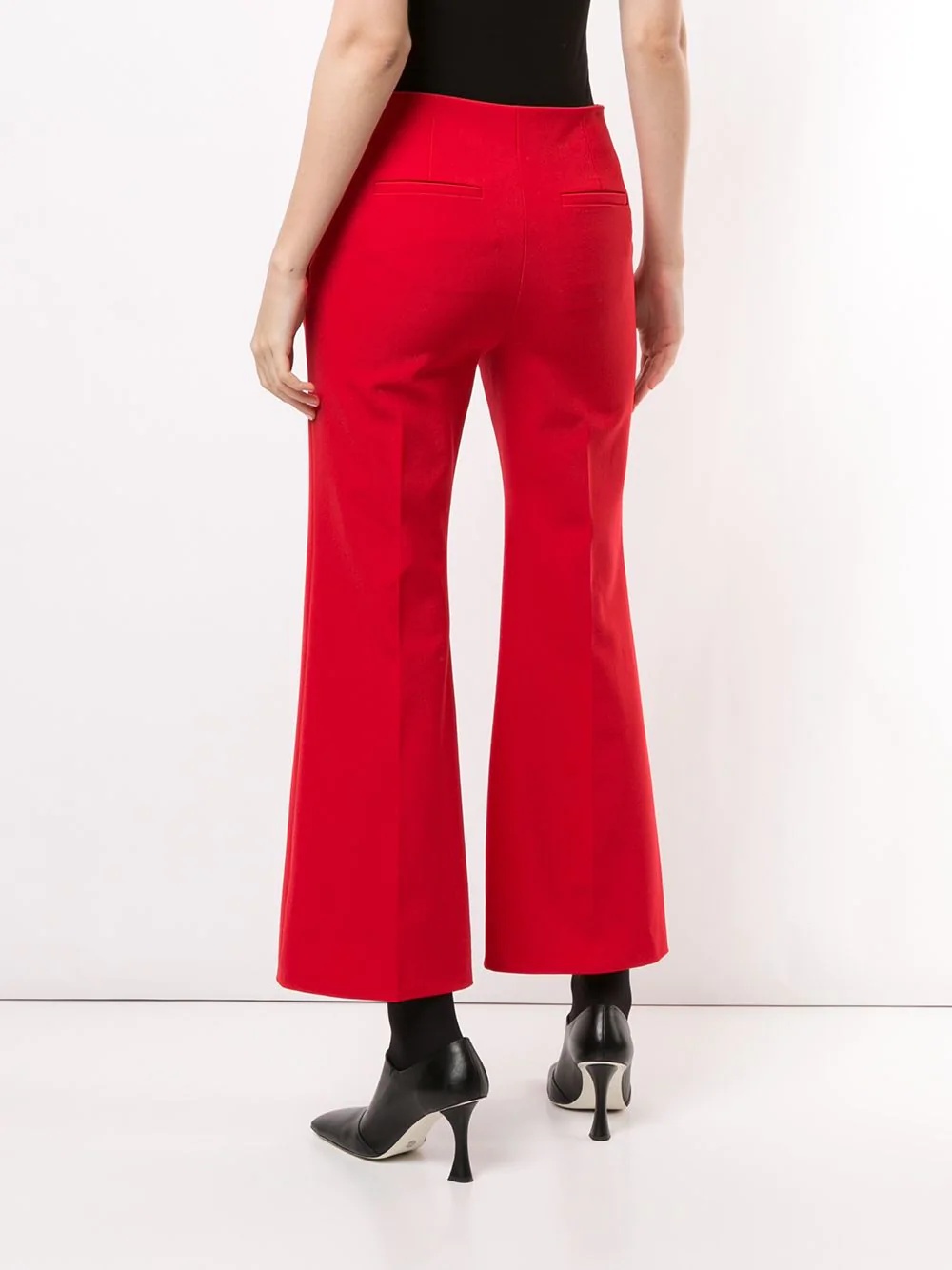 cropped flared trousers - 4