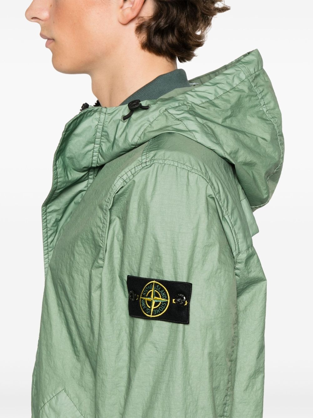 crinkled-finish coat - 5