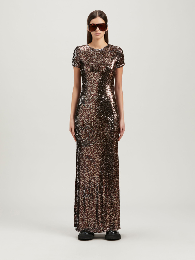 Open Back Sequins Dress 3