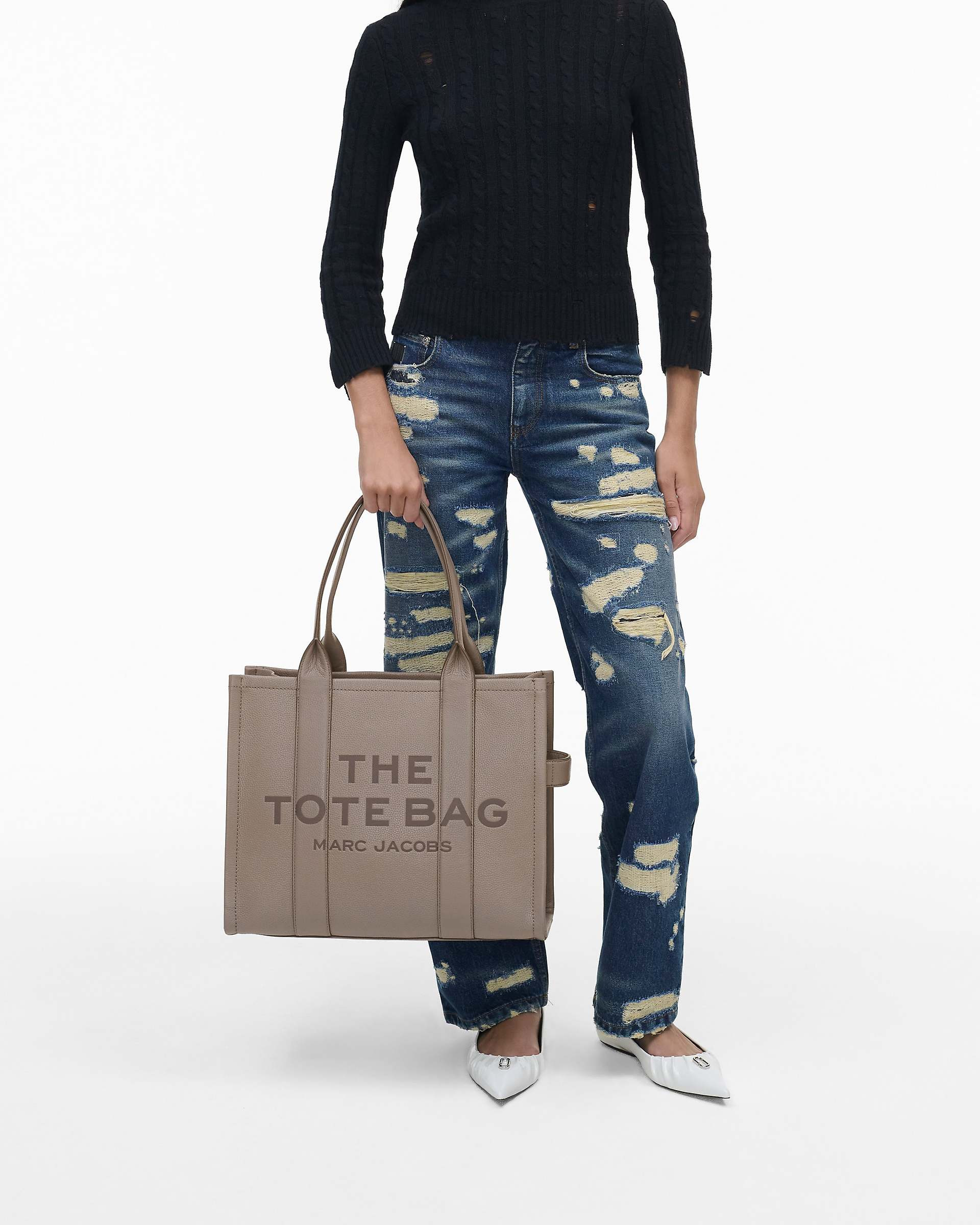 THE LEATHER LARGE TOTE BAG - 9