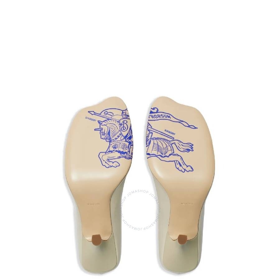Burberry 90mm Leather Duck Pumps - 4