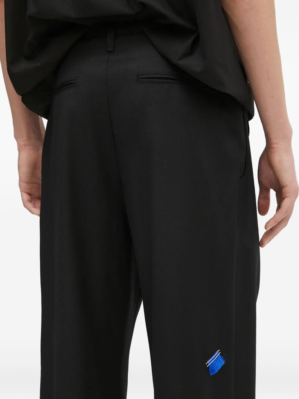 pleat-detailed cuffed trousers - 5