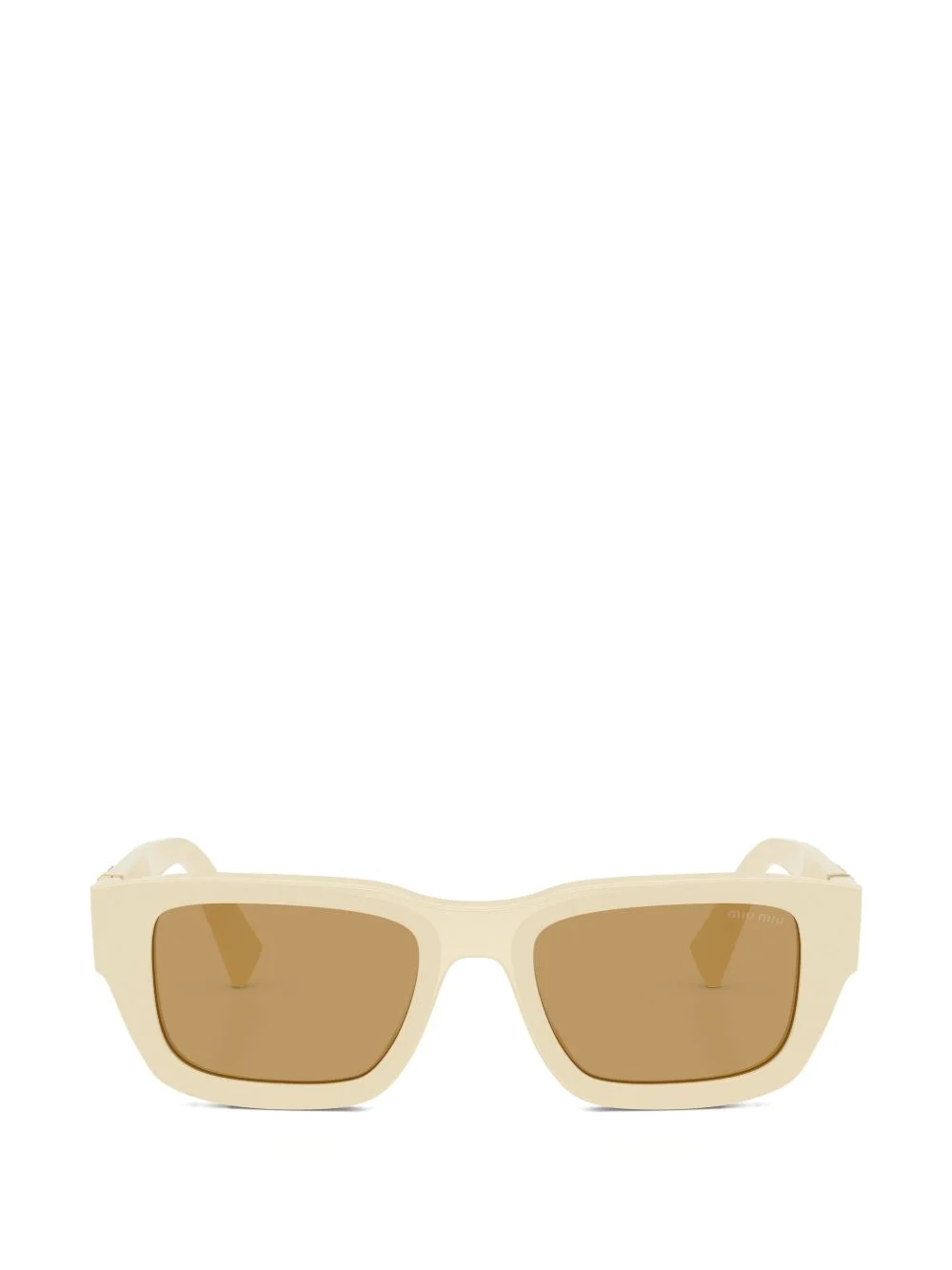 logo-plaque rectangle-frame sunglasses - 1