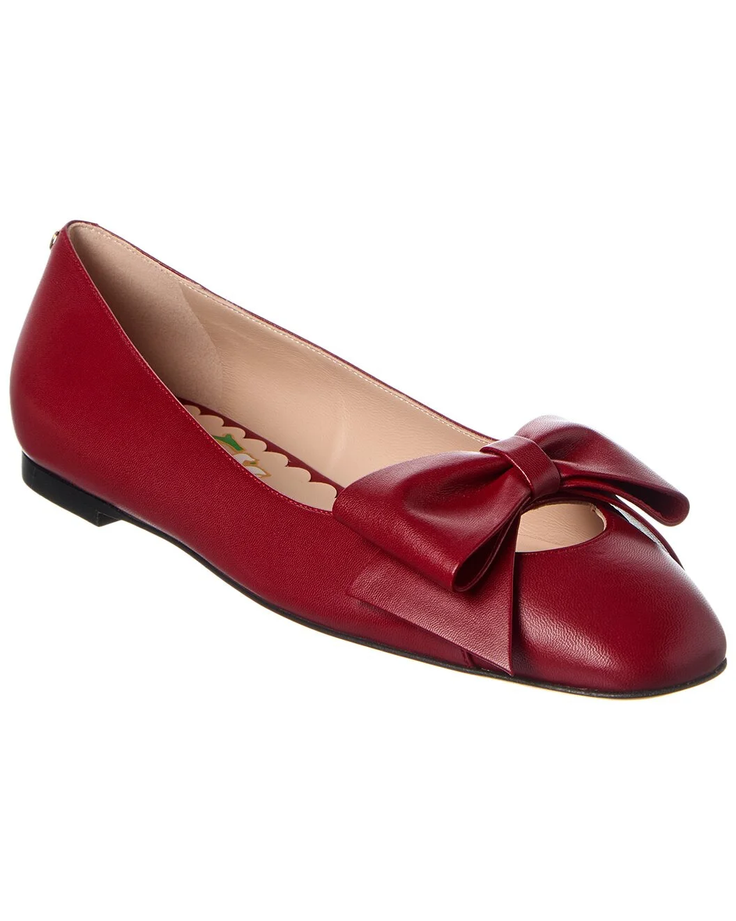 Valentino Bowow Leather Ballet Flat - 1
