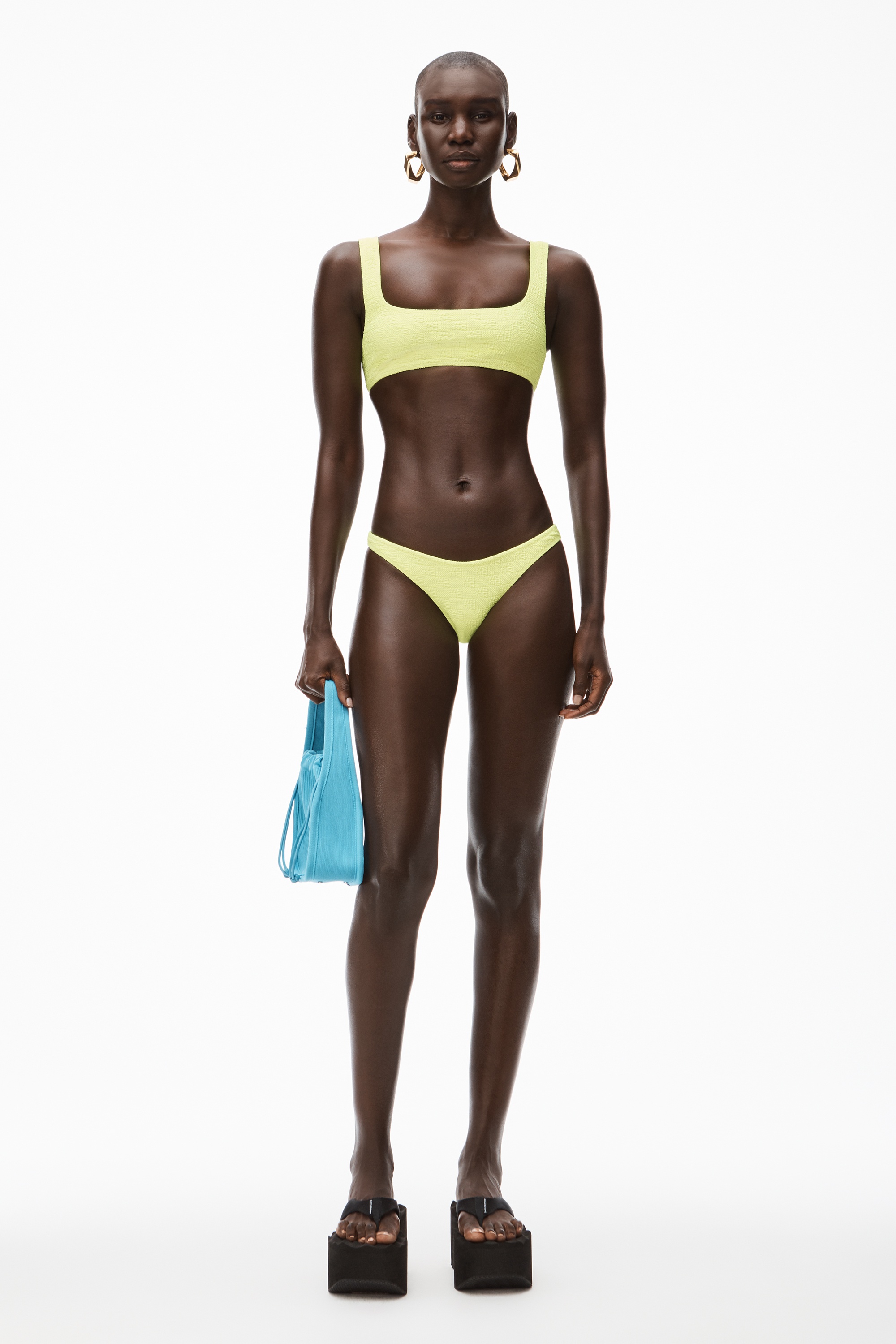 BIKINI BOTTOM IN TEXTURED LOGO JERSEY - 2