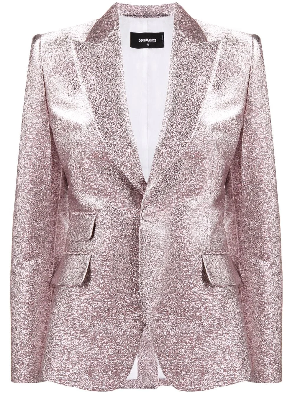 glitter single breasted blazer - 1