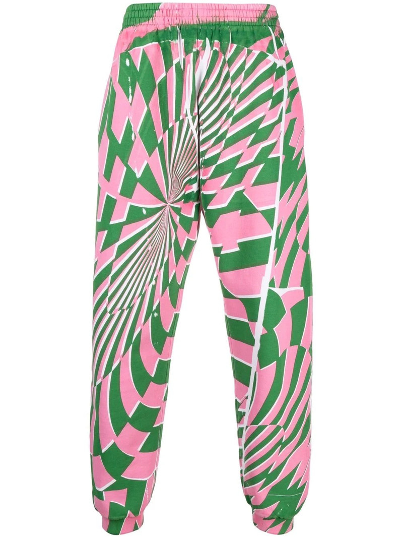 x Ed Curtis geometric pattern track pants 1