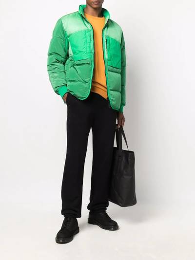 Stone Island compass-badge panelled jacket outlook