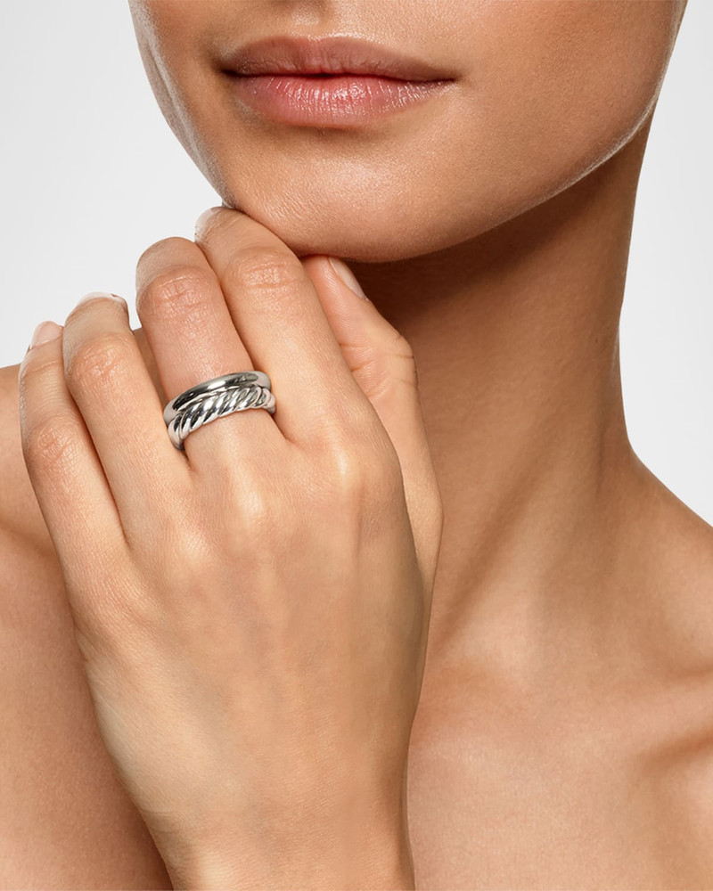 DAVID YURMAN DY Mercer 2-Row Ring in Silver outlook
