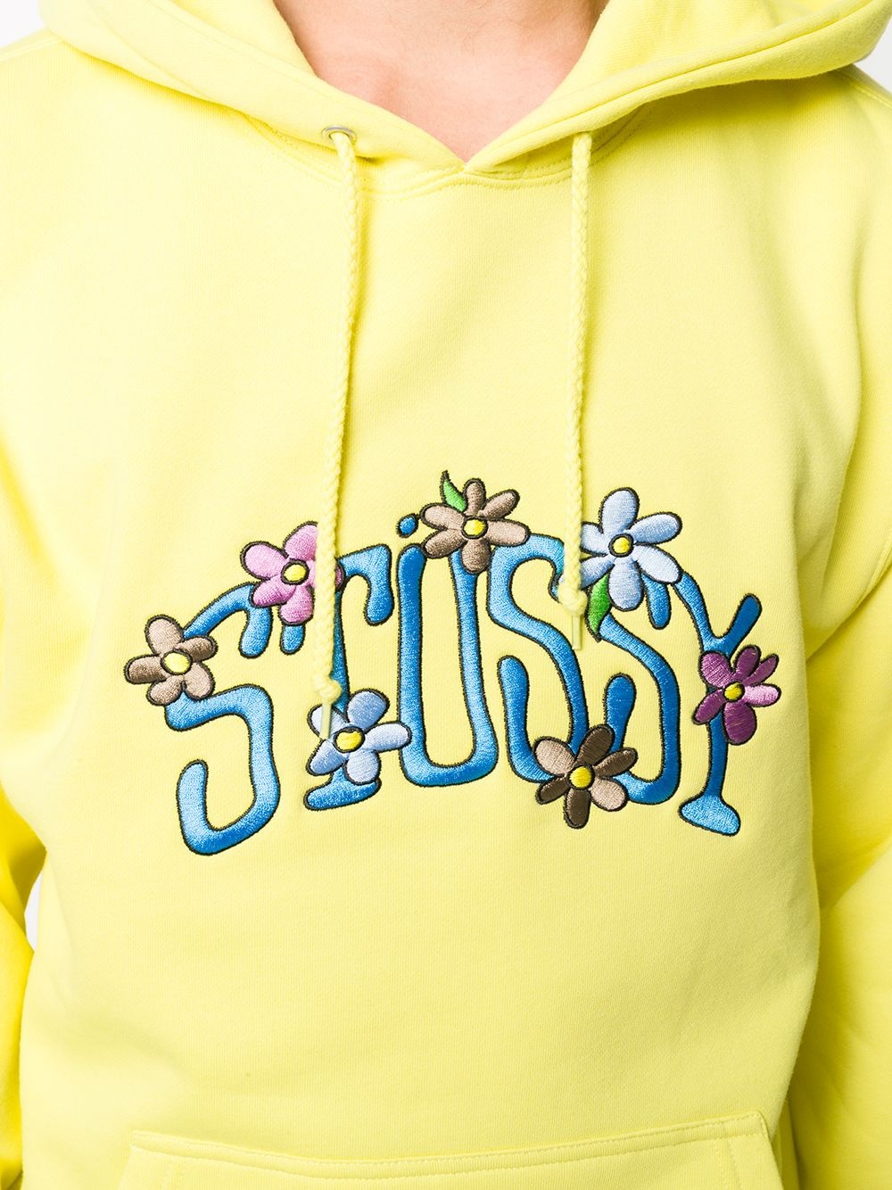 floral logo print hoodie - 5