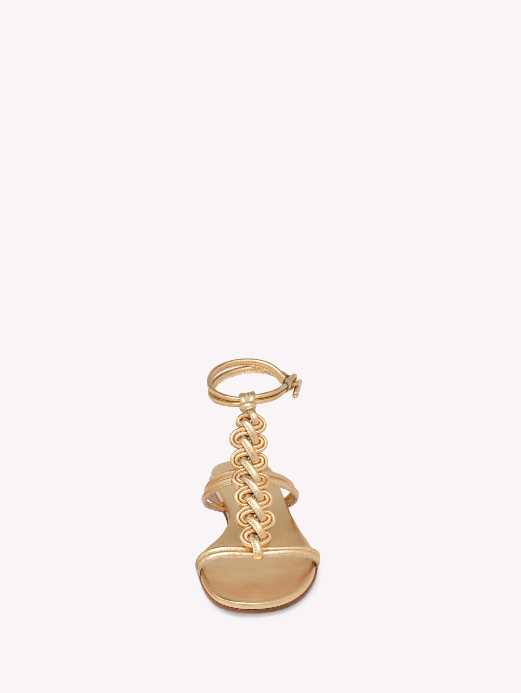 Gianvito Rossi Capua Sandals in Metallic Gold at Nordstrom - 4