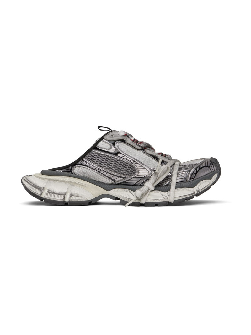 Gray & White 3XL Mules - 1
