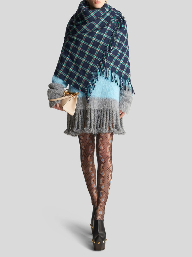 Etro STRIPED JUMPER POLO DRESS WITH FRINGE outlook