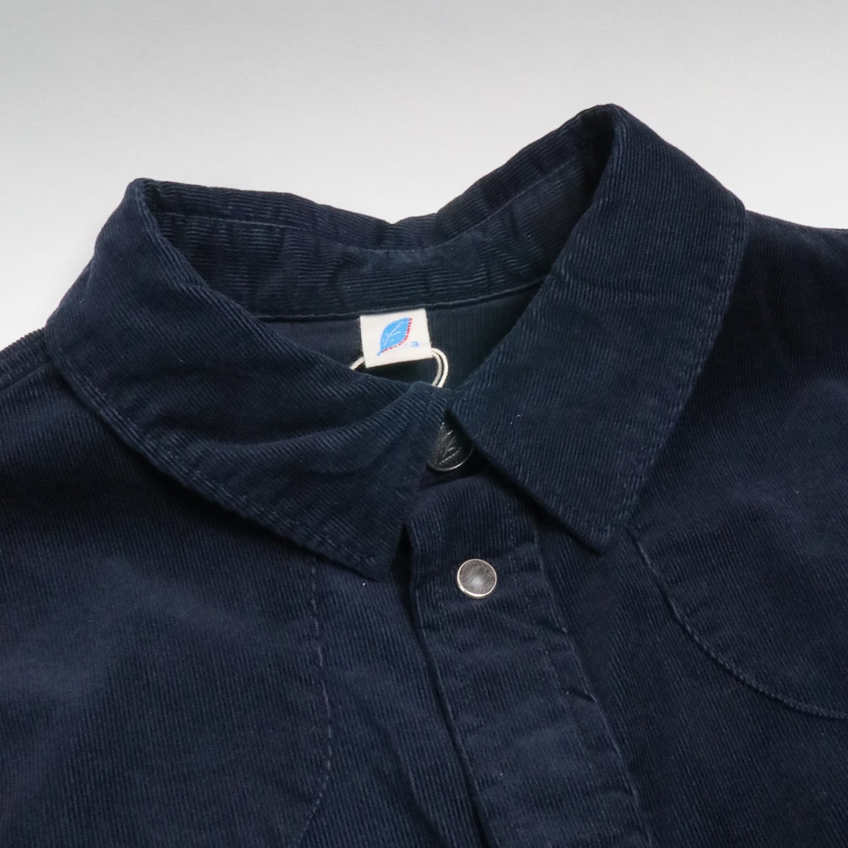 2230 Corduroy Curved Pocket Shirt Navy - 3