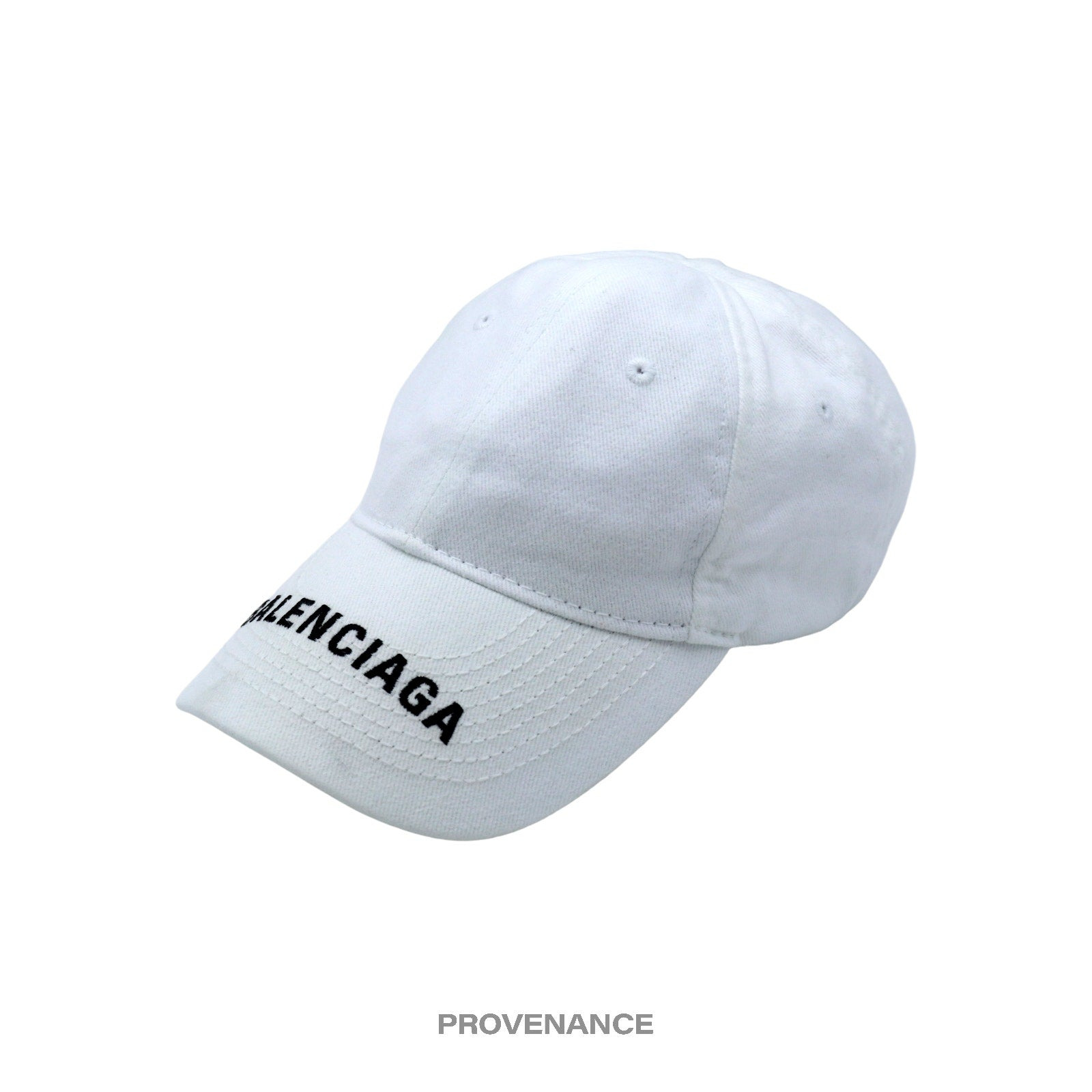 Balenciaga Embroidered Logo Cap - White - 3