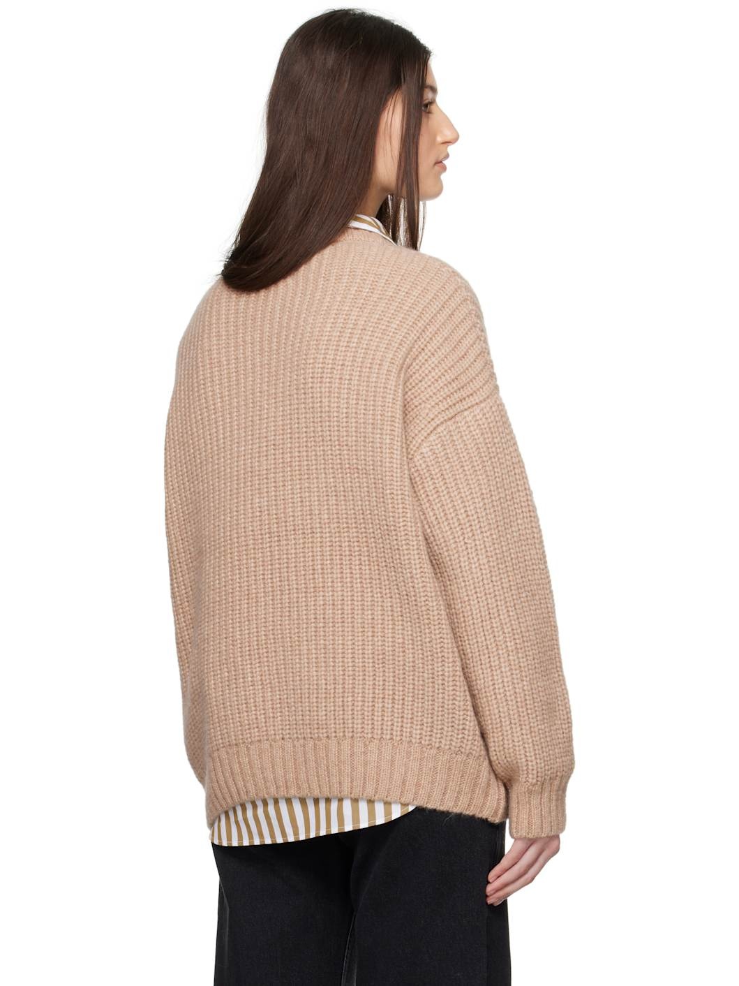 Tan Sydney Crew Sweater - 3