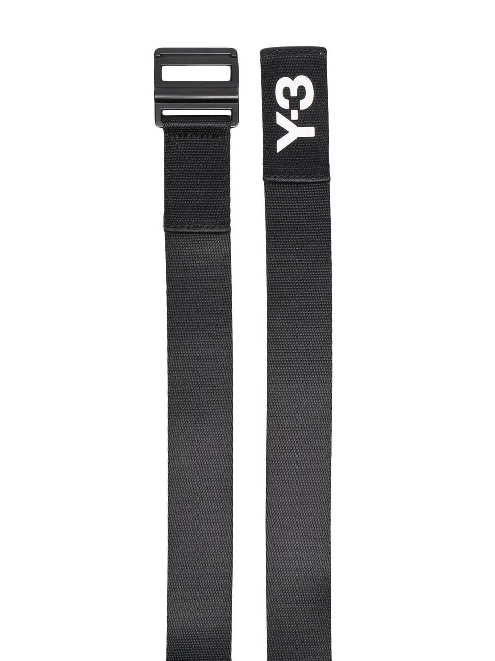 Y-3 buckle-fastening logo-print belt | REVERSIBLE