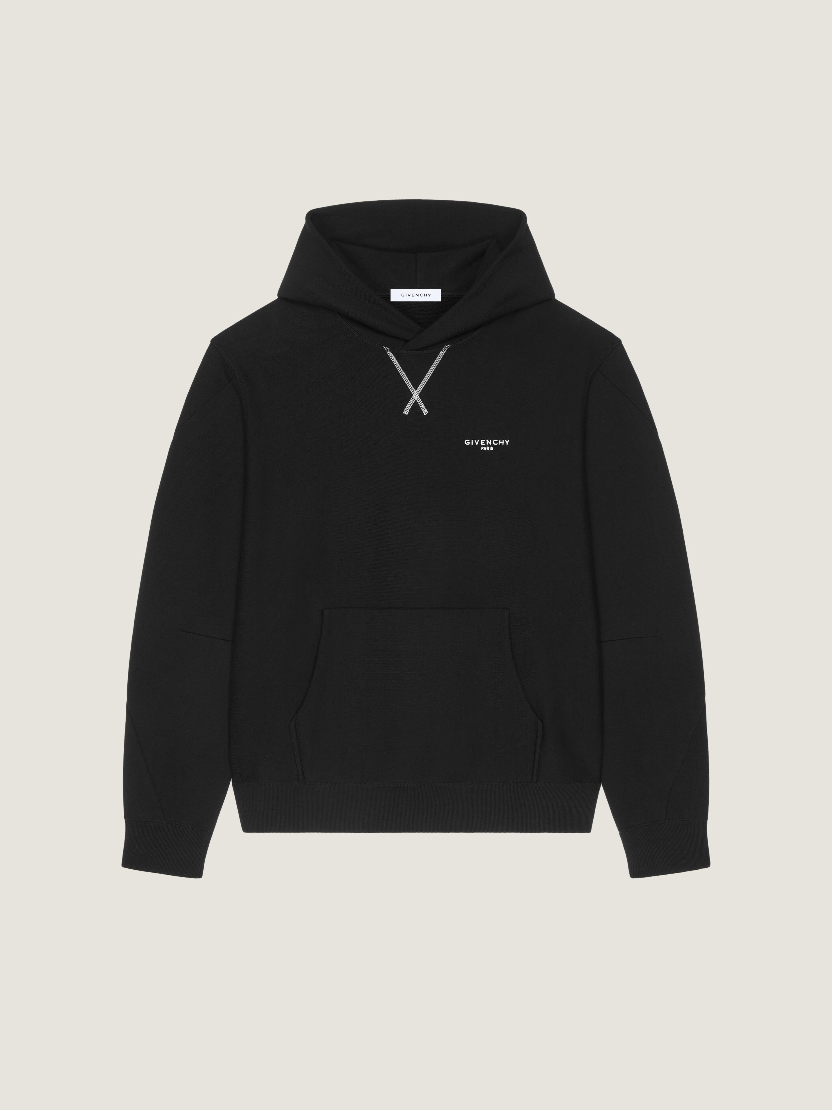COUTURE SEAM HOODIE IN FLEECE EMBROIDERED GIVENCHY PARIS - 1